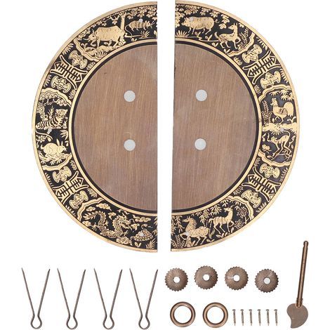 Poignée d'armoire en laiton de forme ronde, boutons de portes doubles, meubles pour garde-robe et maison (1/5)