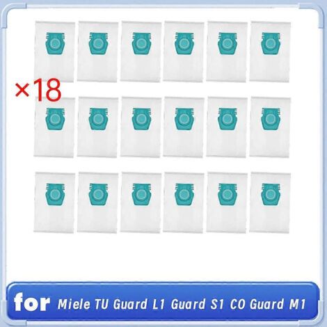 NALOOKAMIC Lot de 18 sacs �� poussi��re pour aspirateurs Miele TU Guard L1 Guard S1 CO Guard M1 - Accessoires de rechange