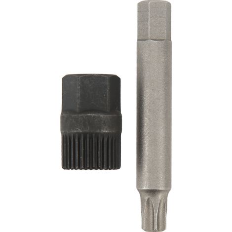 de poulie d'alternateur, douille cannelée dents, foret extracteur, remplacement alternateurs