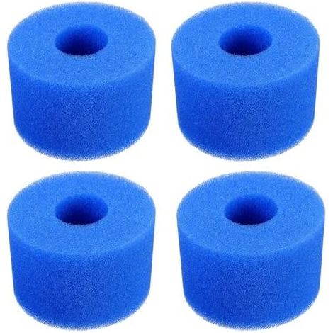 Set mit 4 Spa-Filtern für Whirlpools, Poolfilterkartuschen, wiederverwendbarer und waschbarer Schaumstoff für Teiche des Typs S1 (1/5)