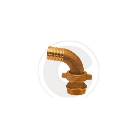 raccordo portagomma 3 pz curvo in ottone per tubi 1-1/2" x 40 mm (1/2)
