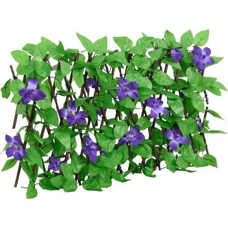 Support pour fleurs de lierre artificiel rétractable vert, 180 x 20 cm