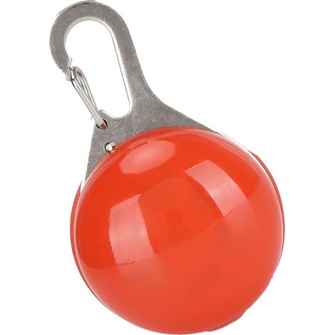 Pendentif lumineux LED pour animaux de compagnie, 3 modes d'éclairage, lampe de sécurité nocturne à clipser sur le collier (rouge) (1/5)