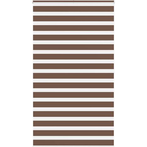 Doppelrollo Braun 130x200 cm Stoffbreite 125,9 cm Polyester