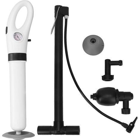Luft-Toilettenpömpel, pneumatischer Abflussreiniger, ergonomischer Hochdruck-Luftreiniger für geschlossene Abflüsse