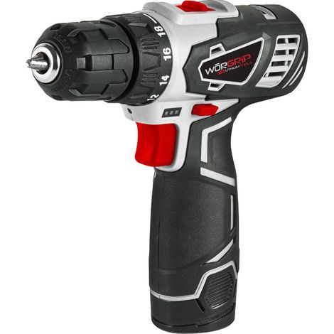 Taladro atornillador WORGRIP 12V 1 batería 1.5Ah (1/3)