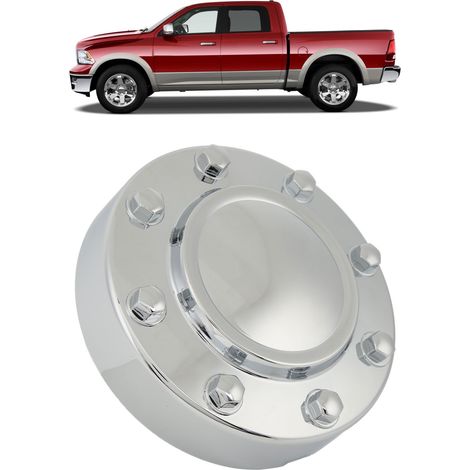 Verchromte Radnabenkappe hinten für Dodge Ram 3500 11-18 (68081010AB) (1/5)
