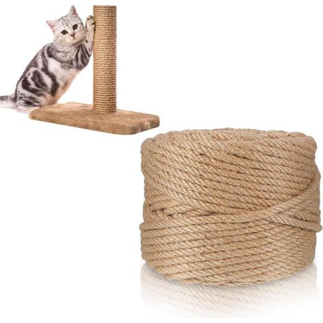 Décoration Maison/Jardin -10Mx10MM – Bricolage DIY – Corde en Sisal pour Réparation et Remplacement (1/5)