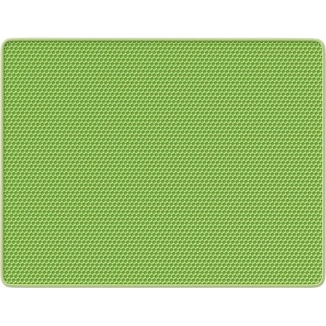 Contenitore per sabbia per animali domestici morbido e resistente con base verde.