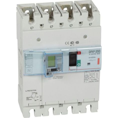 Interruttore differenziale elettronico DPX³250 potere di interruzione 36kA 400V - 4P - 250A - LEG420359