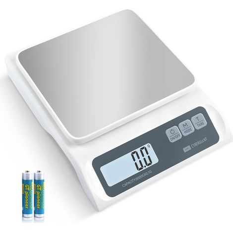 CYBERGIANT Balance numérique de précision de 0,1 g pour cuisine – Balance de cuisine pour la préparation des repas et la pâtisserie – Balance à café expresso, balance en grammes, plate-forme en acier (1/5)