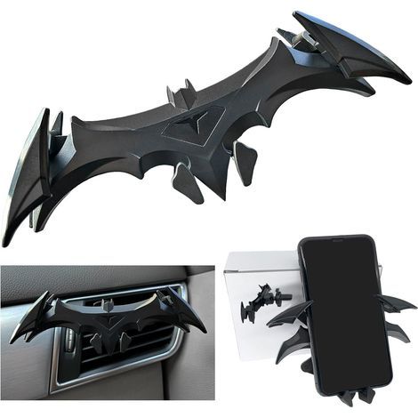 Support de téléphone pour grille d'aération de voiture Dark Bat, support créatif et unique pour téléphone portable, accessoires de voiture (1/5)