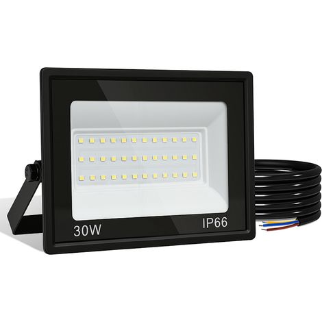 Randaco LED-Fluter, LED-Strahler, IP66 Außenstrahler, 120° Abstrahlwinkel, 30W 1 Stück, Arbeitsleuchte Warmweiß 3000K (1/5)