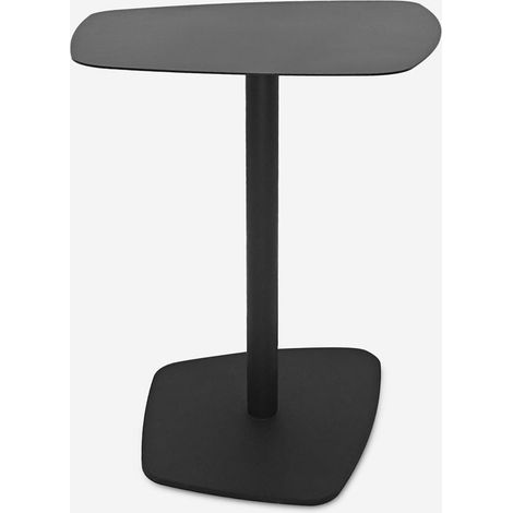Beistelltisch fürs Wohnzimmer niedrig modern aus schwarzem Metall Dusk