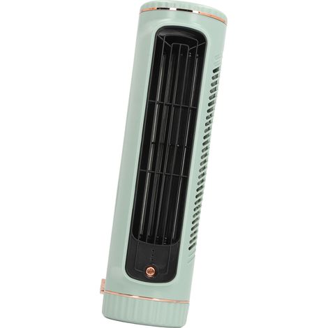 Ventilateur de bureau sans pales, 3 vitesses, silencieux, rechargeable, pour chambre, bureau, extérieur, écologique (1/5)