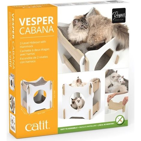 no-name Vesper Cabana mueble para gato blanco moderno (1/5)