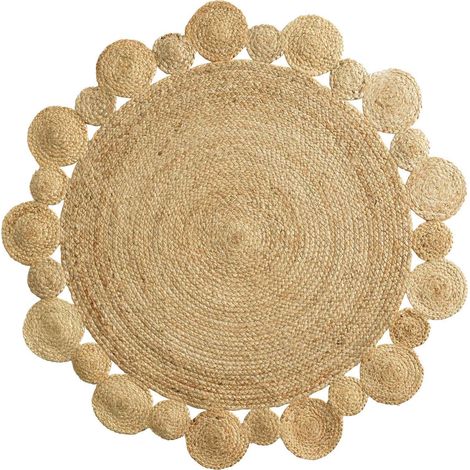 Teppich aus Jute CORDOU, rund