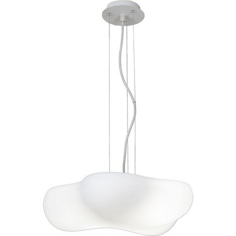 Suspension, Suspension design Eos 4 lampes Blanc en Plastique, MANTRA (1/3)