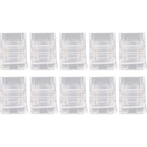 de 10 connecteurs pour ruban LED 4 broches 10 mm connexion (1/2)