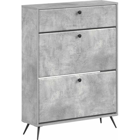 Shoe Cabinet BREDA 78 x 24 x 103 cm Engineered Wood vidaXL (1/5)