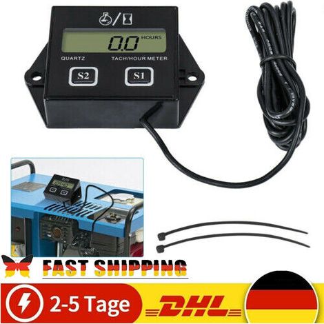 Tachymètre numérique LCD pour tronçonneuse, moto et autres moteurs 2/4 temps