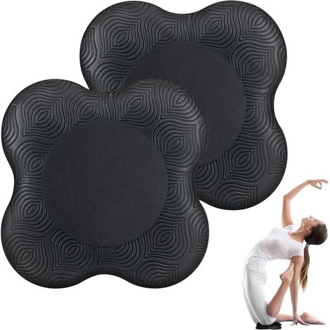2 Piece Yoga Knee Pad, 20 x 20 cm Non-Slip Yoga Mat Knee Pad to Protect Knees, Ankles, Hands and Elbows for Yoga, Pilates, Sports (1/5)