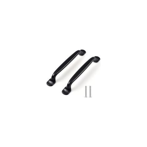 Lot de 12 Poignées de Cuisine Noires Entraxe 96mm, Poignées de Meubles, Parfaites pour Salle de Bain et Chambres