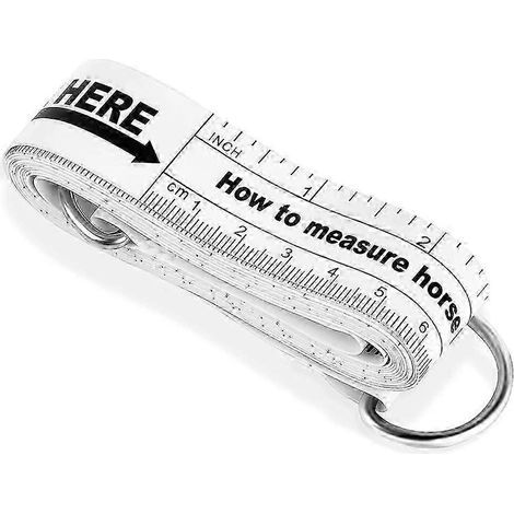 HONORNIC - Règle de mesure pour chevaux, règle de mesure corporelle pour le bétail, en PVC (1/5)