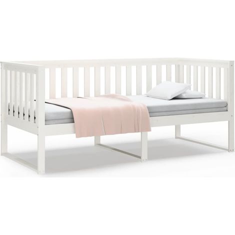 Maison Exclusive - Tagesbett ohne Matratze Weiß 90x200 cm Massivh