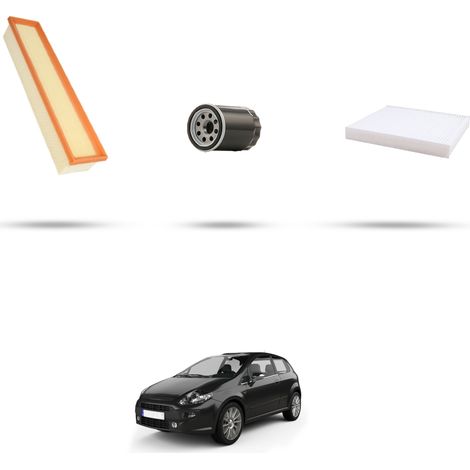 Kit tagliando 3 filtri compatibile con Fiat Punto Evo 1.2 48kw dal 2009 (1/5)