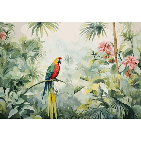 Papier peint panoramique - Motif Tropical - 130 cm x 89 cm (1/2)