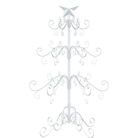 Metall Weihnachtsbaum KUOPIO 90 cm Stahl White vidaXL (1/5)