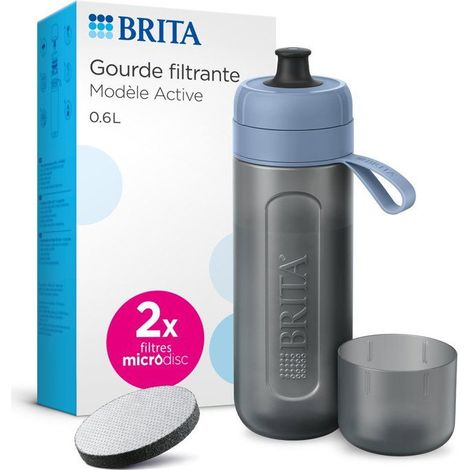 Botella filtrante Brita Fill Go Active verde oscuro 0.6 L (1/3)