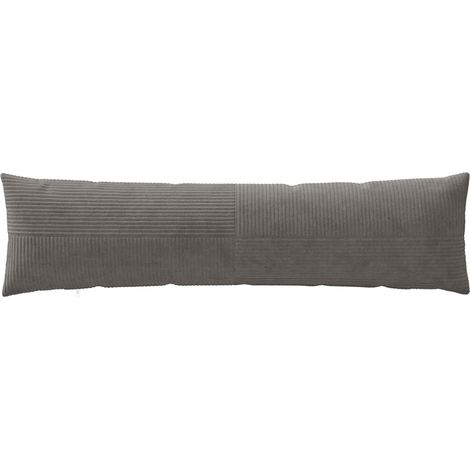 vidaXL Funda de almohada 2 pcs ALMELO Gris oscuro 40 x 145 cm pana (1/2)