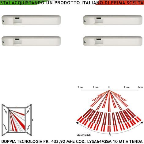 Sensore Magnetico Wireless Rilevatore Sismico Regolabile Bianco Per Antifurto Ingresso NC e Contaimpulsi Per Switchallarm Codice Sidra SecurLysa GSM Anticollisione Rileva Trapano e Tentativi di Scasso (1/5)