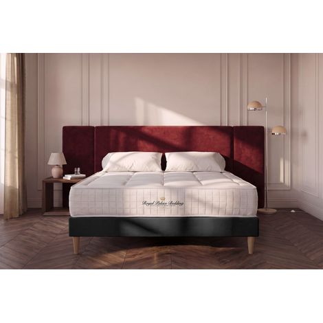 Ensemble matelas sommier Balmoral 140 x 200 cm - Couleur : Noir (1/5)