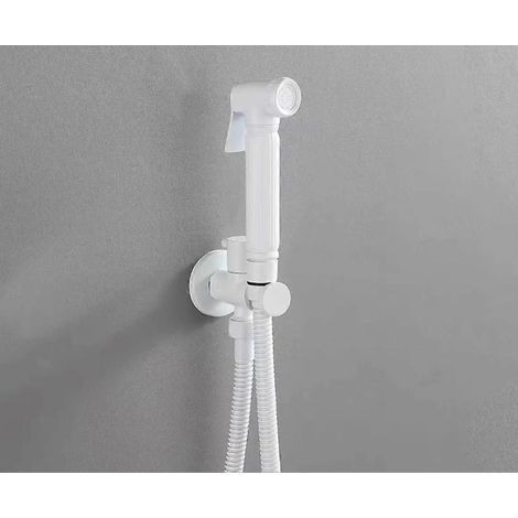 Ensemble d'accessoires pour bidet et WC à main en laiton, robinet de bidet noir, douche à jet d'eau pour salle de bain (1/5)