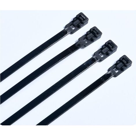 Fascette fermacavi in plastica riutilizzabili 150 mm x 4,8 mm, fascette fermacavi in Rilsan nere, 100 pezzi, piccole fascette fermacavi in nylon, fascette fermacavi in plastica