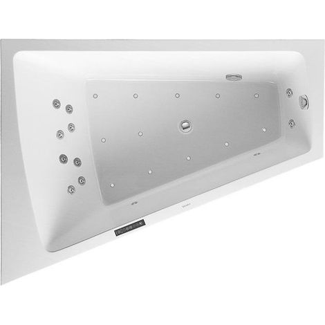 Duravit Whirlpool Paiova 1800x1400mm un dossier incliné à gauche,