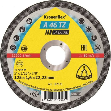 FLACHSCHEIBE A46TZ T1A 1251,622 187171 - T1A 125 1,6T