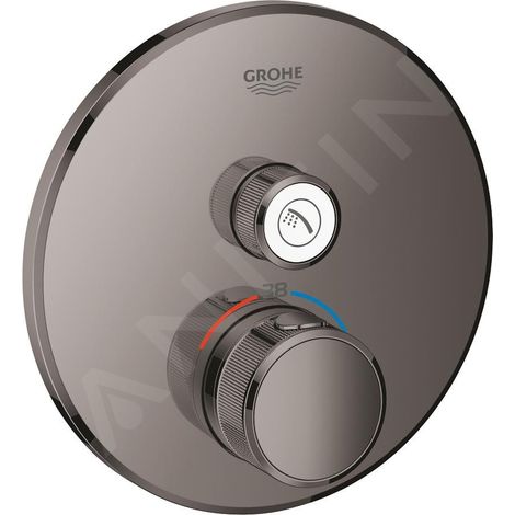 Grohe Grohtherm SmartControl Thermostatique pour installation encastrée 1 sortie Anthracite, 29118A00 (1/5)