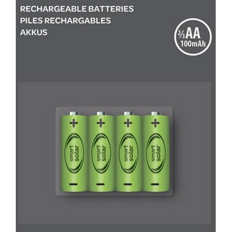 Pack 4 x batterie rechargeable 1,2 V NiMh 2/3 AA 200 mAh
