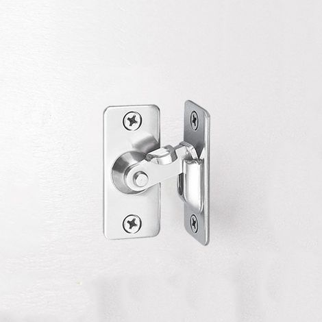 Verrou d’angle 90° en acier inoxydable 304, loquet pour porte coulissante et porte spéciale, lot de 2 pièces (1/2)