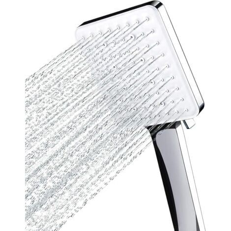 Pommeau de douche à effet pluie, douchette à main, grand pommeau de douche à économie d'eau, haute pression, pommeau de douche XXL avec 6 types de jet (1/3)
