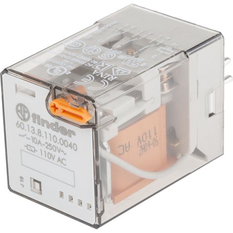 Finder 60 Series Relais de puissance 3 RT, bobine 110V c.a. Enfichable 1.3W ( Prix pour 1 )