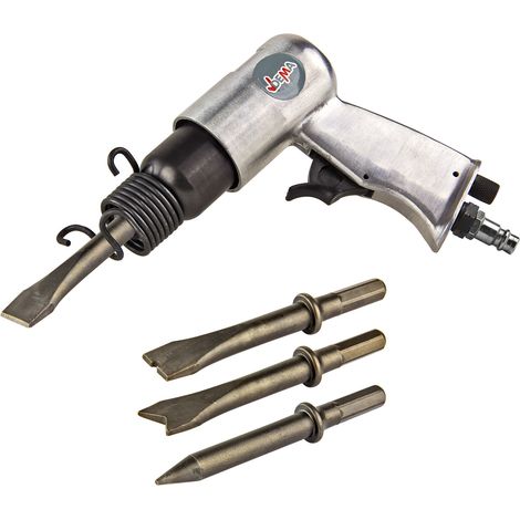 Druckluft Meißelhammer Abbruchhammer Stemmhammer Schlaghammer Set Meißel+Zubehör (1/5)