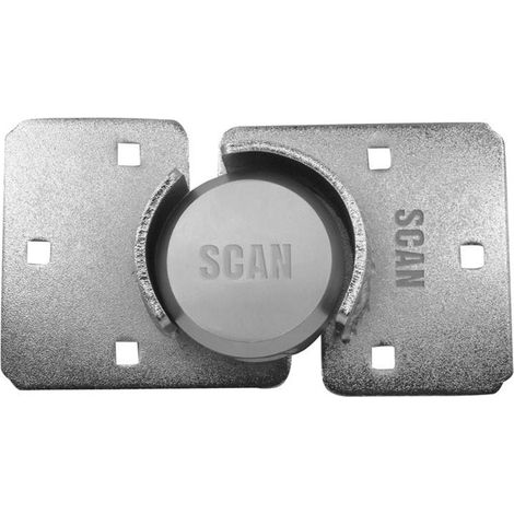 Scan Heavy Duty Van Hasp And Padlock Nickel Plated W 200mm H 114mm SCAVANLOCK