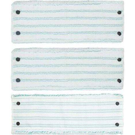 Testine di ricambio per mocio, panni in microfibra per mocio Leifheit Clean Twist M Micro Duo, confezione da 3 pezzi.