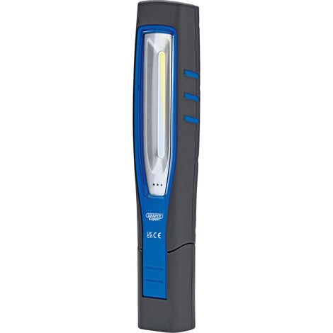 Draper 23844 Draper Expert COB/SMD LED Wireless/USB Rechargeable Folding Inspection Light, 7.5W, 1000 Lumens, USB-C Cable Supplied