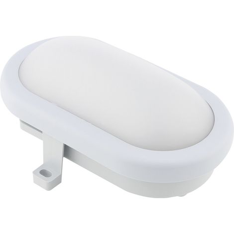 REV Ovalarmatur LED 5,5W grau Feuchtraumleuchte LED 5.5 W Tageslichtweiß